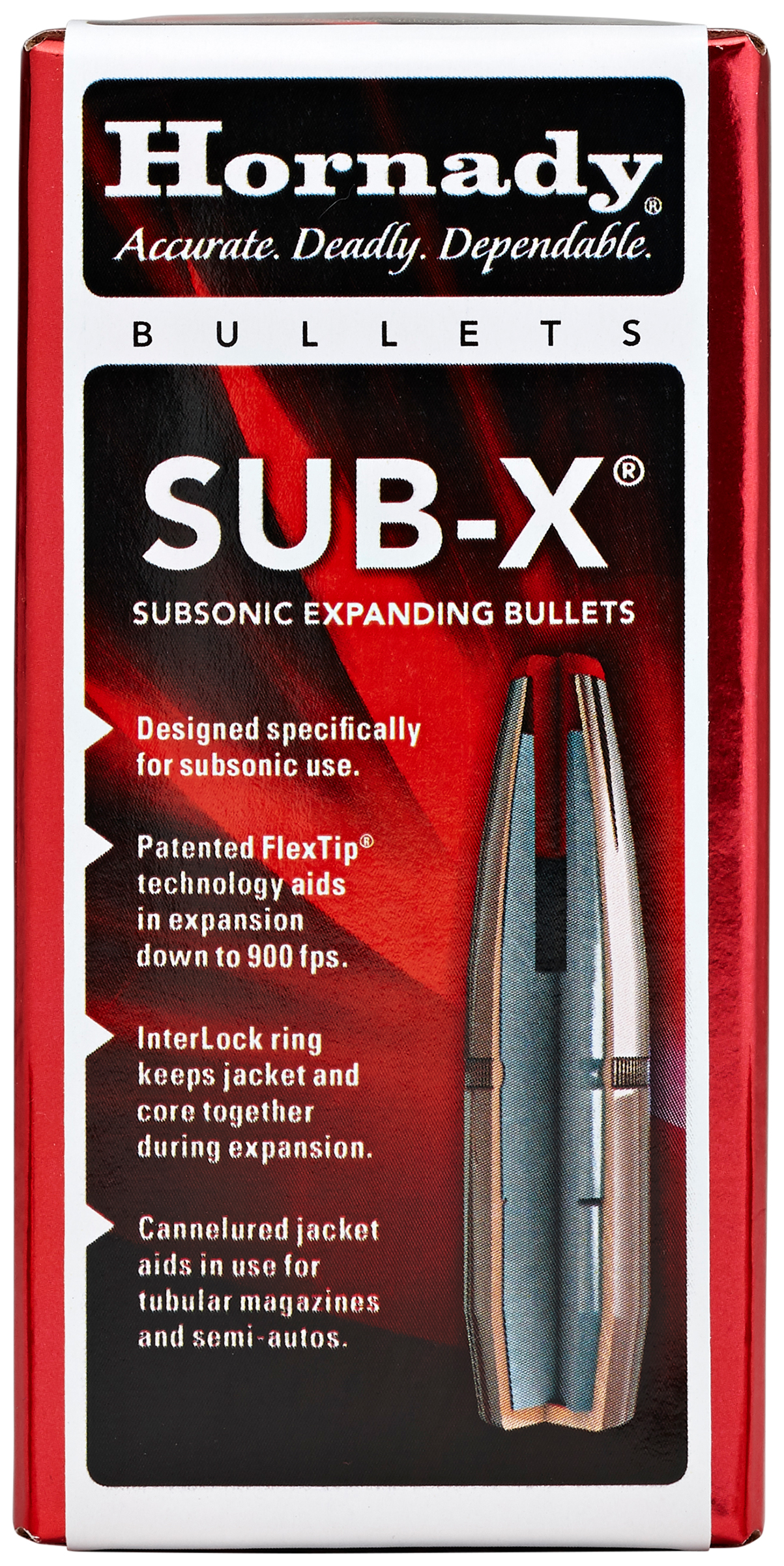 HORN 7.62X39MM .3115 255GR SUB-X 100/15 - Sale